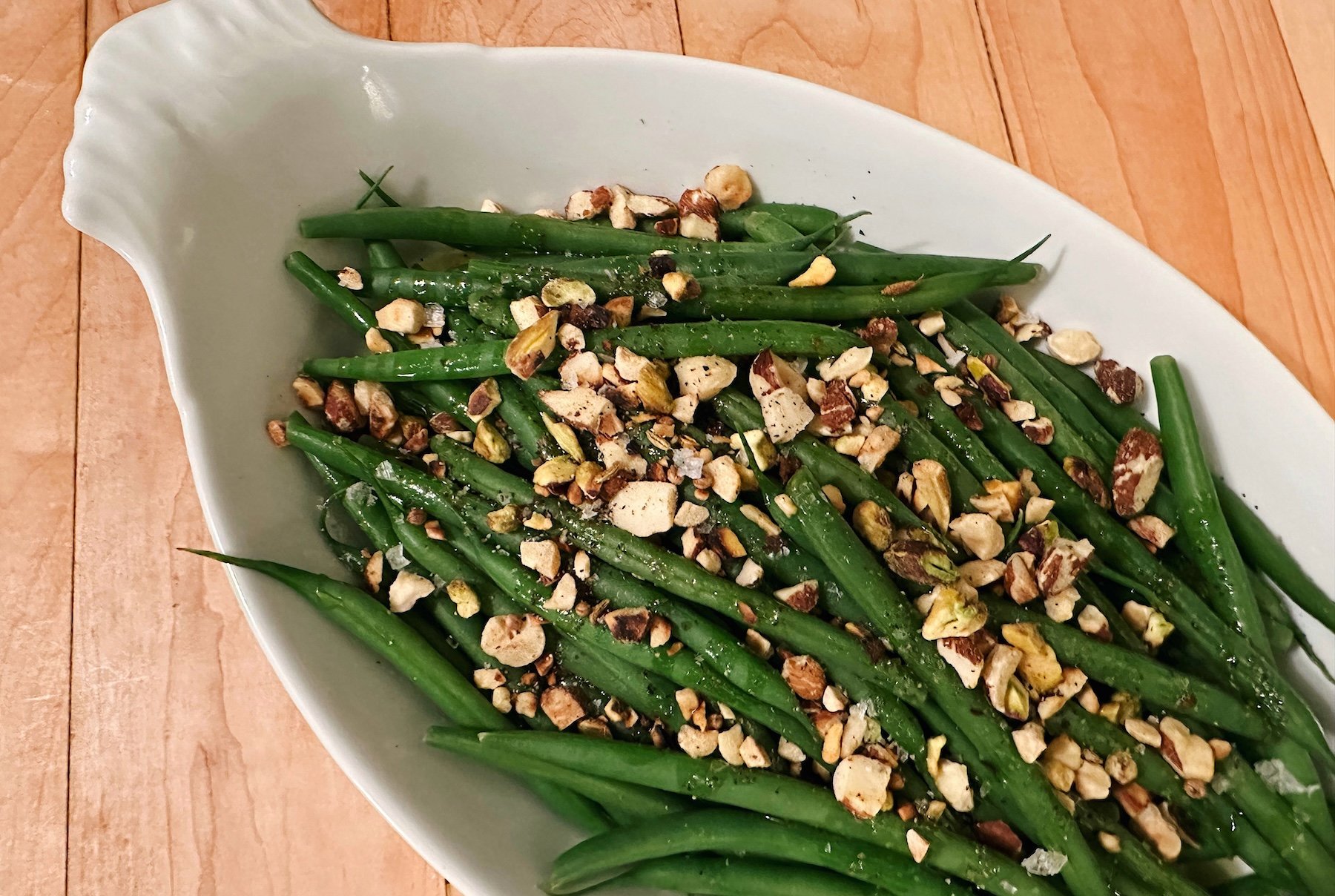 Blanched Green Beans with Dukkah