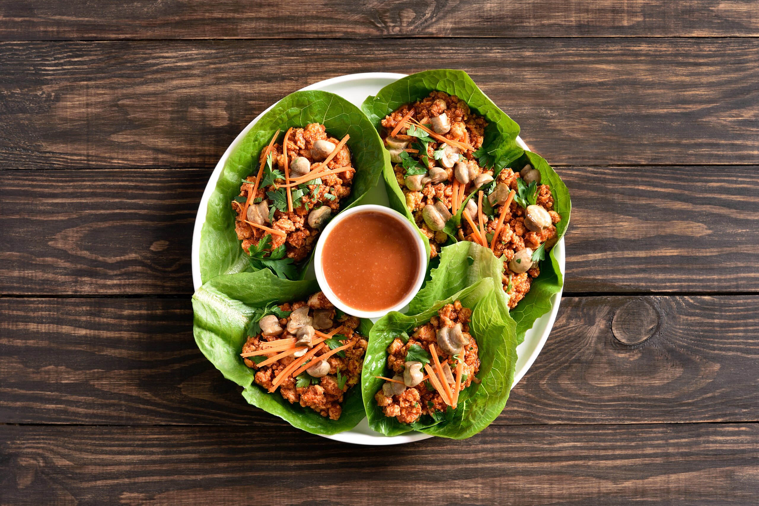 Thai-inspired Lettuce wraps